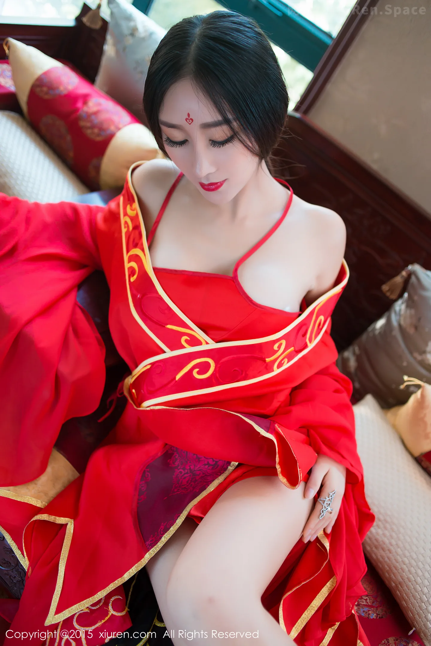 图片[6]-[XiuRen秀人网]VOL.382 嫩模邹晶晶《花千骨魔化》COS七夕福利红色小内裤诱惑写真57P-秀人网官方网站